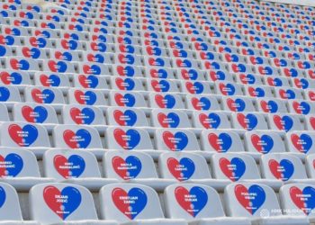 Ime Georgea Floyda osvanulo u srcu na Poljudu