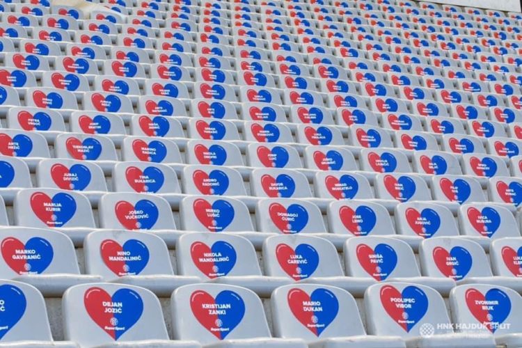 Ime Georgea Floyda osvanulo u srcu na Poljudu