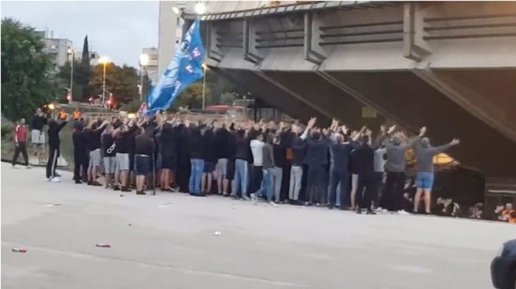Torcida je sinoć našla način kako bodriti Hajduk