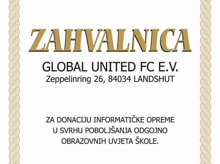 Ljubuški: Vrijedna donacija informatičke i sportske opreme za OŠ Marka Marulića