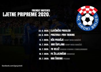 Definiran plan pripremnih utakmica NK Široki Brijeg