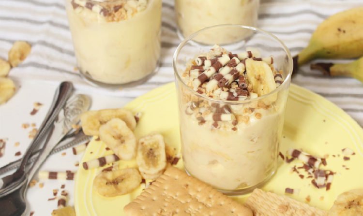 Banana desert u čaši