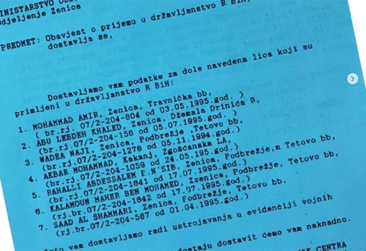 Radončić objavio dokaze: Džaferović mudžahedinima dijelio državljanstva BiH