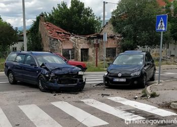MOSTAR-ČITLUK U dva sudara ozlijeđene dvije osobe