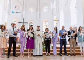 Široki Brijeg: U jednom danu kršteno devet beba