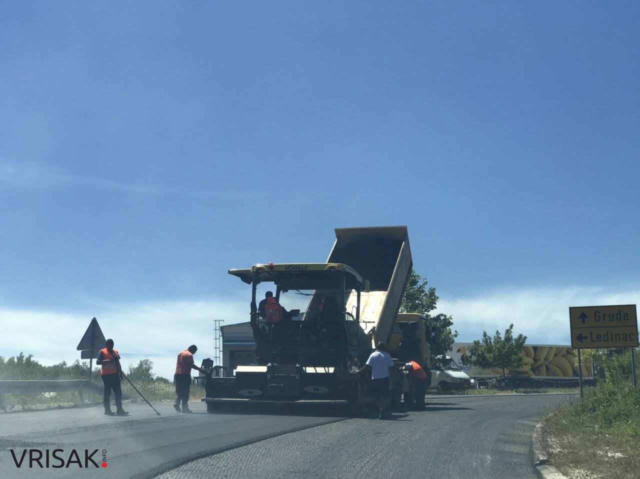 Asfaltom presvučena “Musina strana” na dionici Privalj – Grude