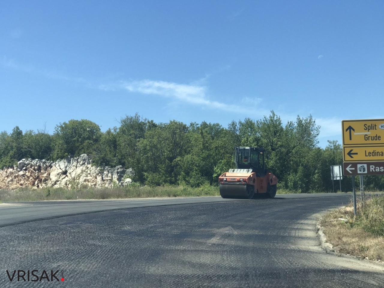 Asfaltom presvučena “Musina strana” na dionici Privalj – Grude