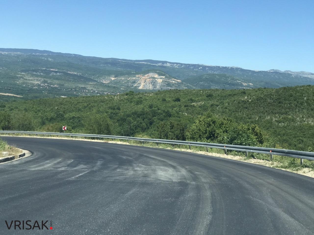 Asfaltom presvučena “Musina strana” na dionici Privalj – Grude