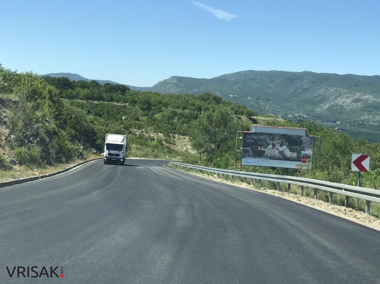 Asfaltom presvučena “Musina strana” na dionici Privalj – Grude