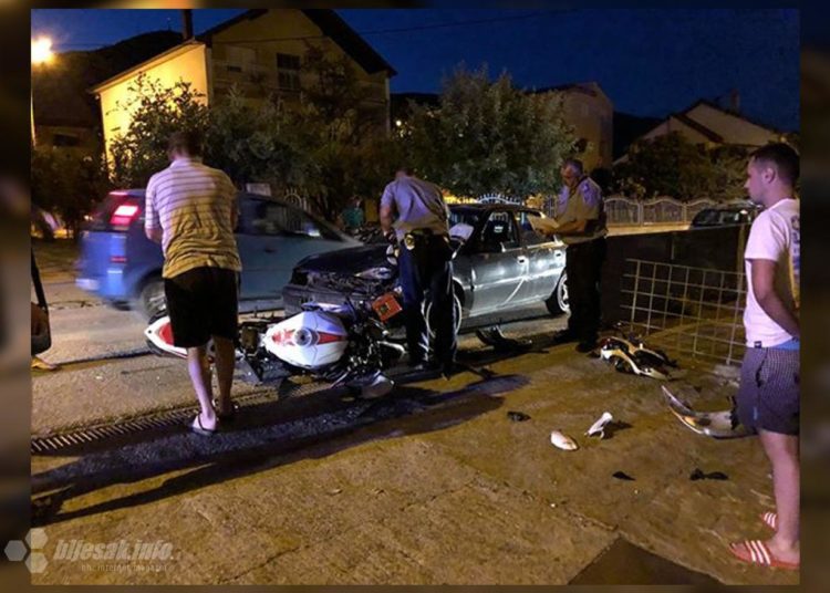 Mostar: Teško ozlijeđen motociklist u prometnoj nesreći