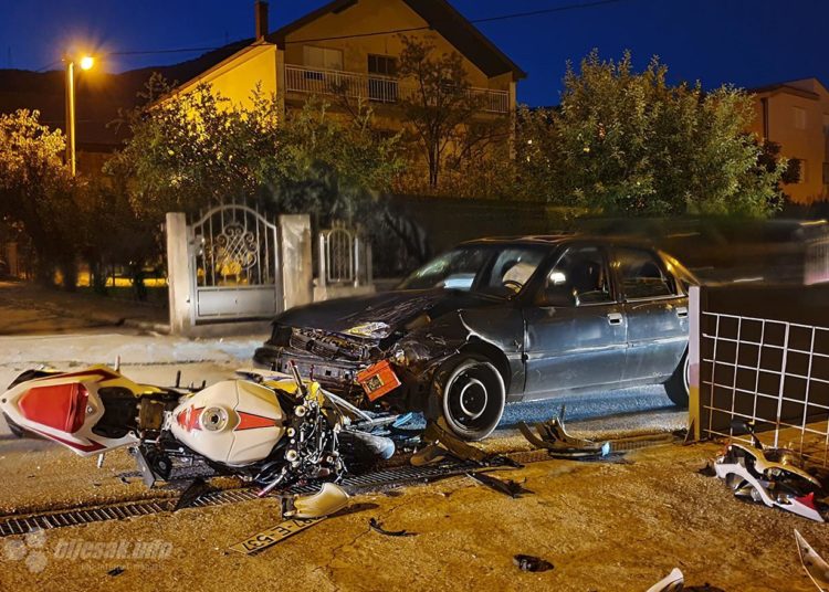 Mostar: Teško ozlijeđen motociklist u prometnoj nesreći