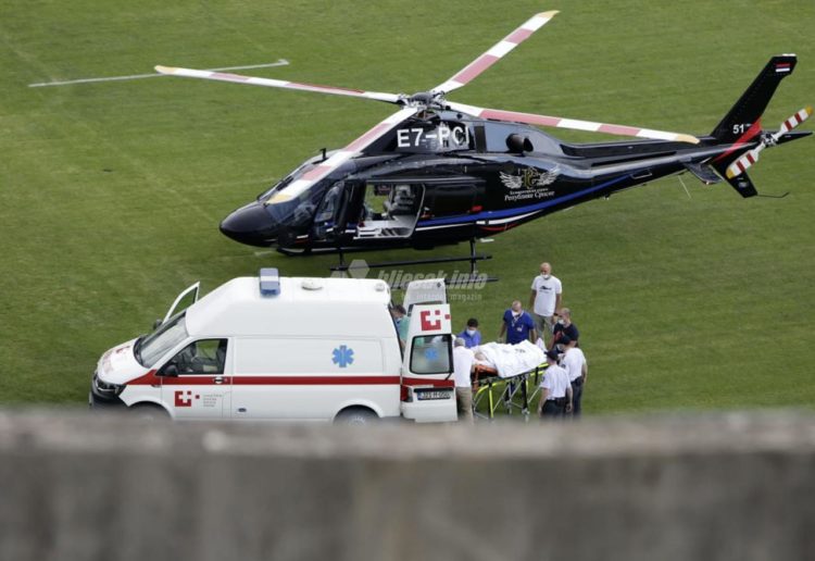 Helikopter sletio na mostarski stadion: Pacijent hitno prebačen u inozemstvo