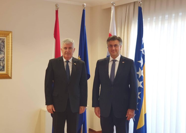 U Mostaru se sastali Dragan Čović i Andrej Plenković (Foto)