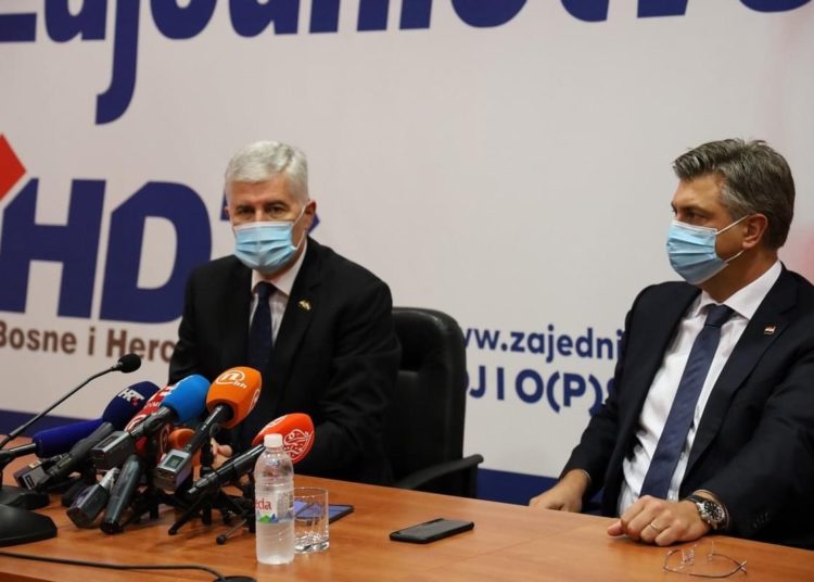 U Mostaru se sastali Dragan Čović i Andrej Plenković (Foto)