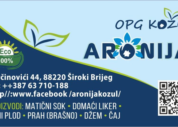 Ovih dana obavljena je berba aronije na OPG „Kožul“
