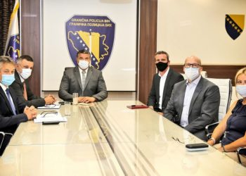 Međunarodni časnik za vezu Nacionalne kriminalističke agencije Velike Britanije u  posjetu Graničnoj policiji BiH