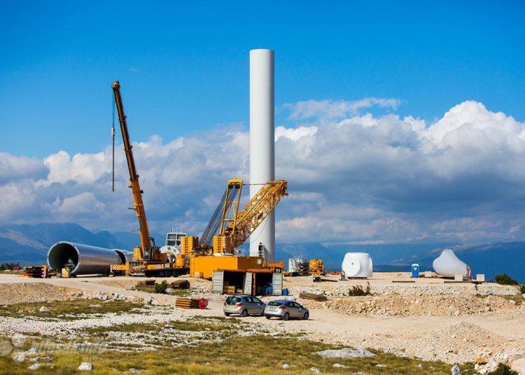 Počela montaža vjetroelektrana na Podveležju
