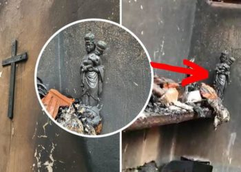 Izgorila zgrada u svetištu: Vatra progutala sve osim Gospinog kipa i križa