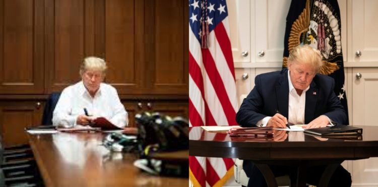 Bijela kuća objavila fotografije Trumpa kako radi u bolnici