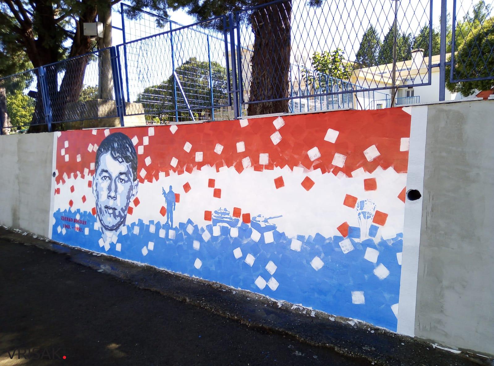 Biograci prekrasnim muralom odali počast poginulom hrvatskom branitelju Zdenku Bogdanu