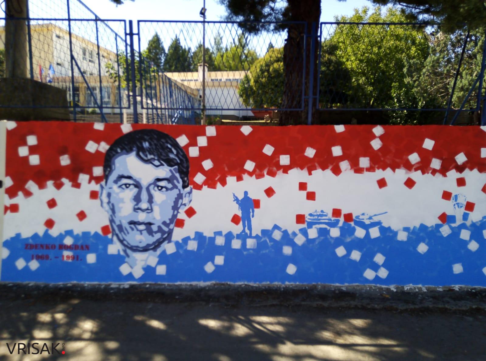 Biograci prekrasnim muralom odali počast poginulom hrvatskom branitelju Zdenku Bogdanu