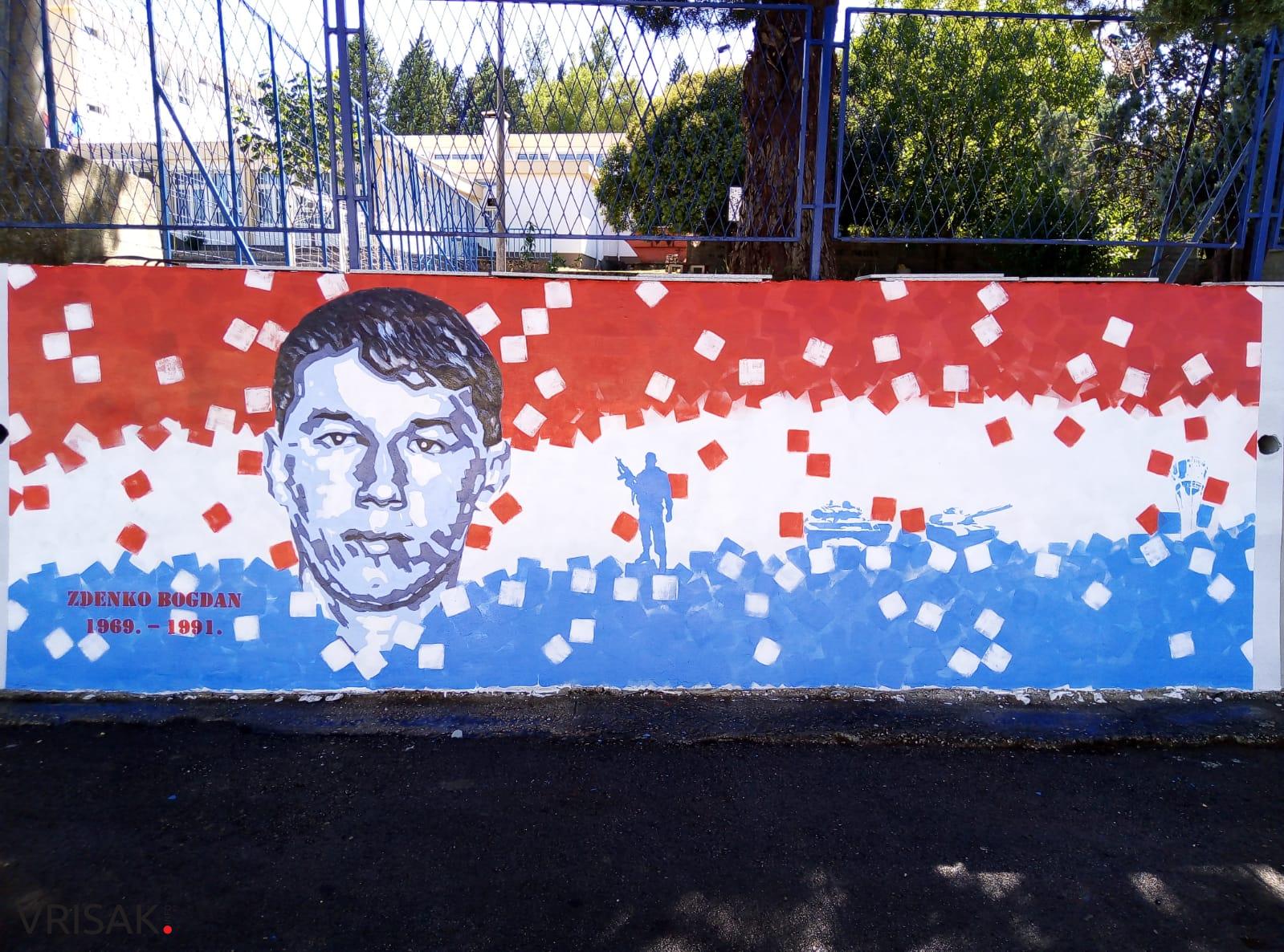 Biograci prekrasnim muralom odali počast poginulom hrvatskom branitelju Zdenku Bogdanu