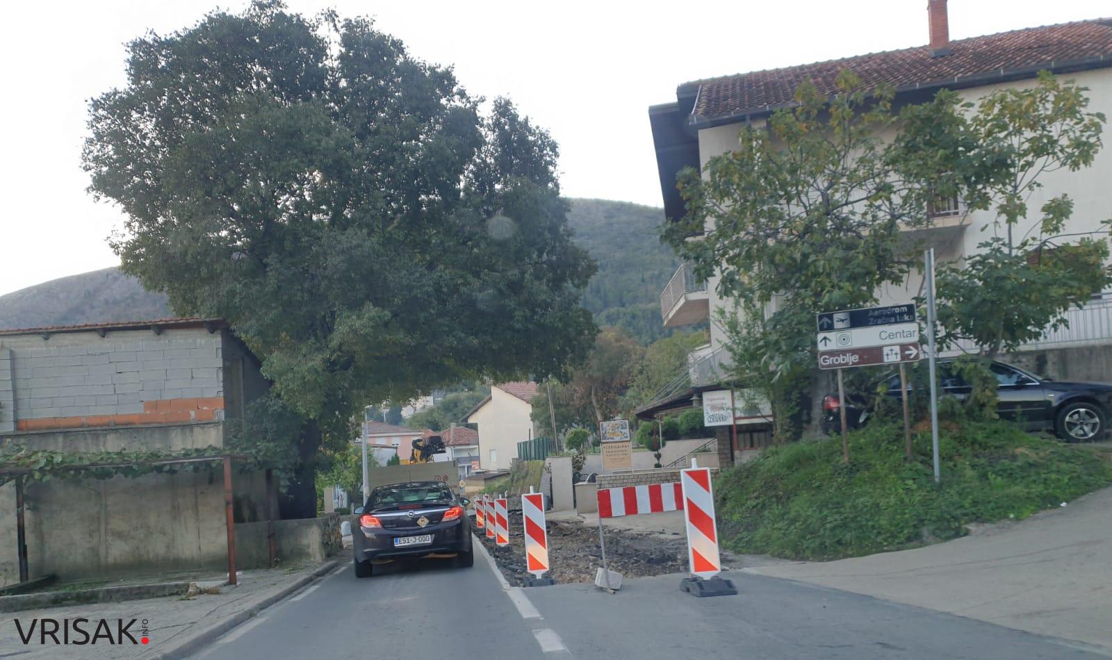 Krenite na vrijeme: Radovi na ulazu u Mostar iz smjera Širokog Brijega stvaraju gužvu