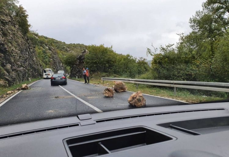 Odron na magistrali između Mostara i Čapljine