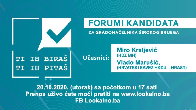 Miro Kraljević i Vlado Marušić u utorak će se sučeliti pred građanima