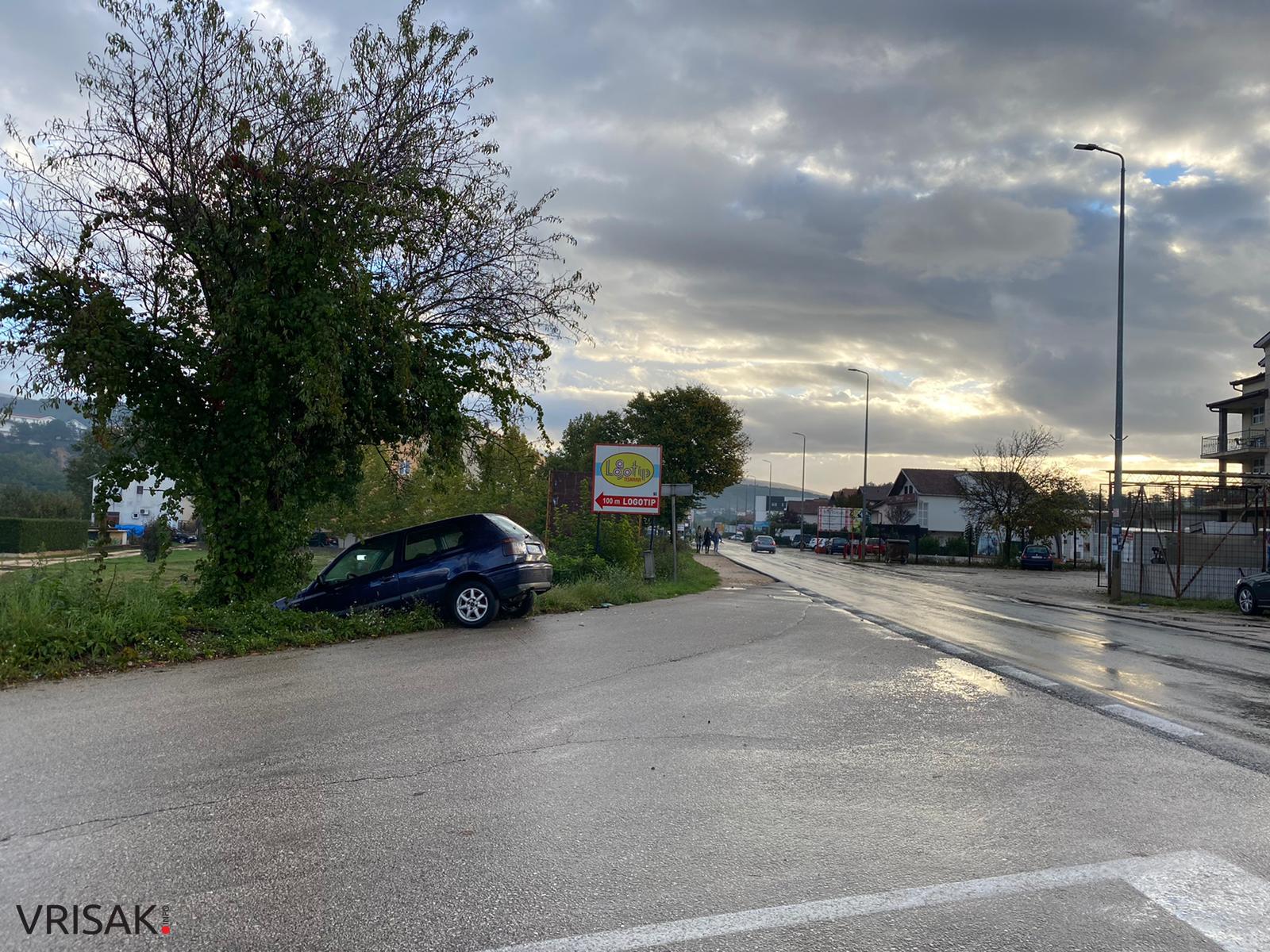 Široki Brijeg: Na Trnskoj cesti kod skretanja za Vagan sletio Golf