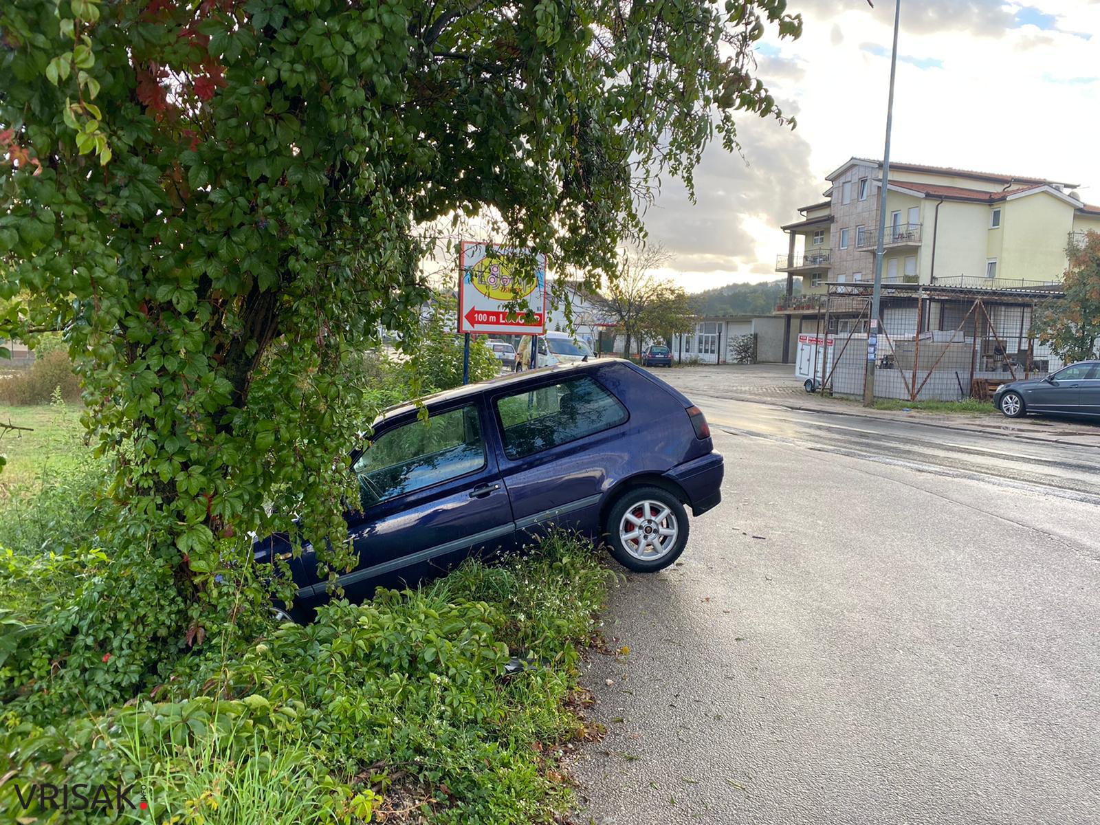 Široki Brijeg: Na Trnskoj cesti kod skretanja za Vagan sletio Golf
