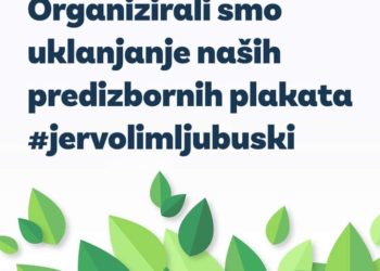 U Ljubuškom organizirano čišćenje predizbornih plakata