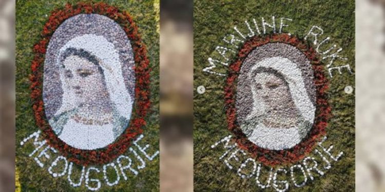 Broćanke napravile Gospin lik u mozaiku od kamenčića