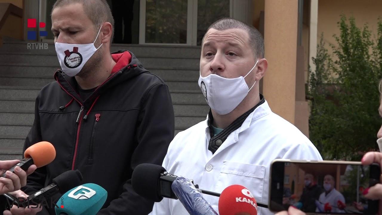 Zdravstveni djelatnici održali štrajk upozorenja u HNŽ-u (VIDEO)
