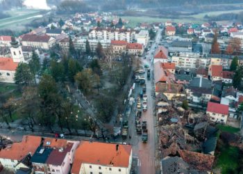  Ovako izgleda Petrinja iz zraka (FOTO)