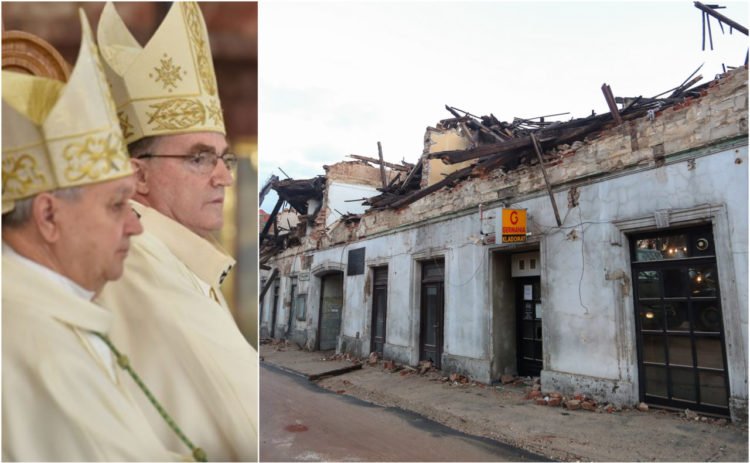 Hrvatski biskupi doniraju sedam milijuna kuna stradalima u potresu, u planu su i mobilne kućice