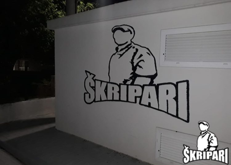 Škripari nastavili grafitima uređivati Široki Brijeg