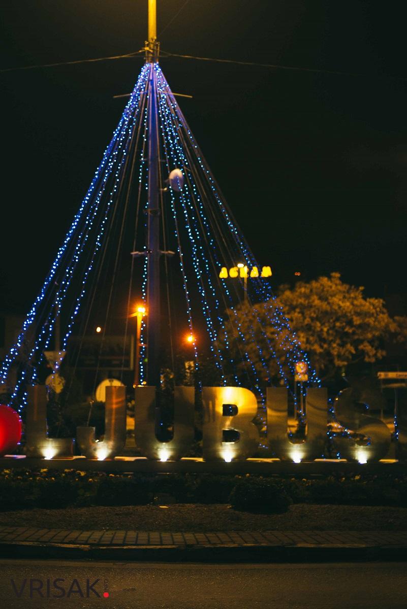 Ljubuški noću, u vrijeme Adventa