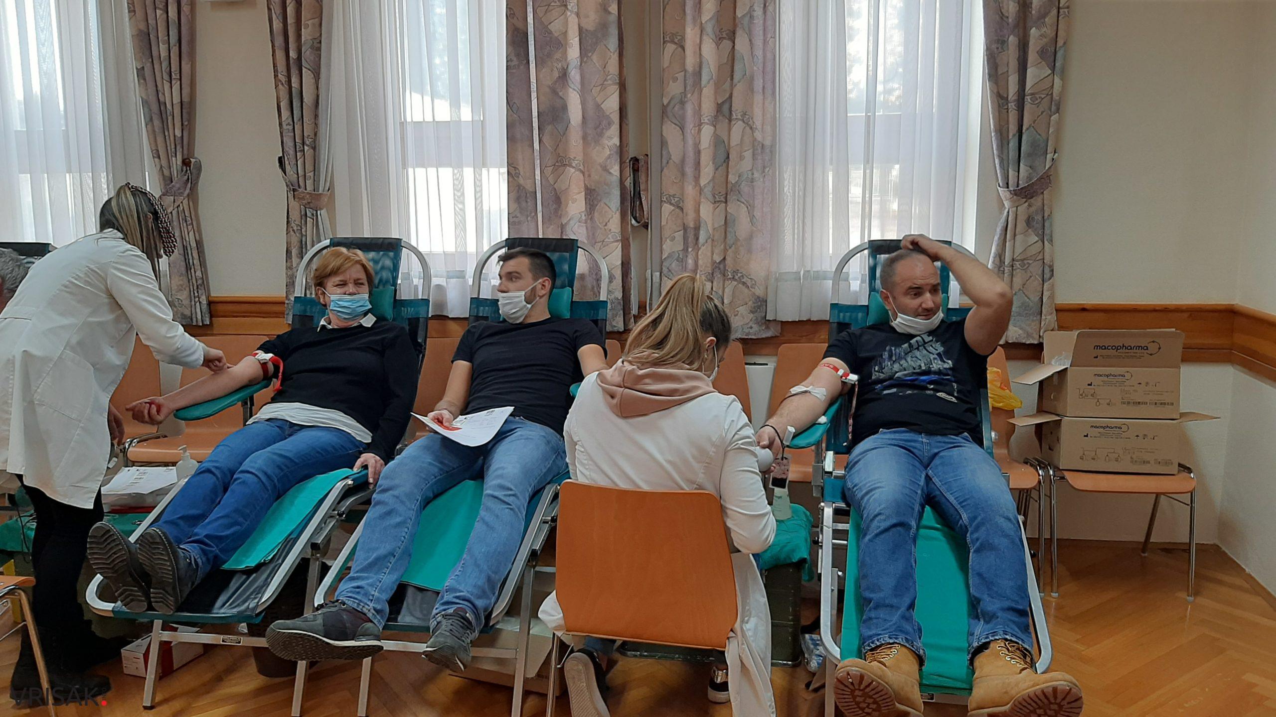 Veliki odaziv građana Ljubuškog na akciju dobrovoljnog darivanja krvi