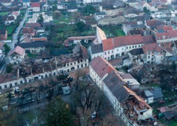  Ovako izgleda Petrinja iz zraka (FOTO)