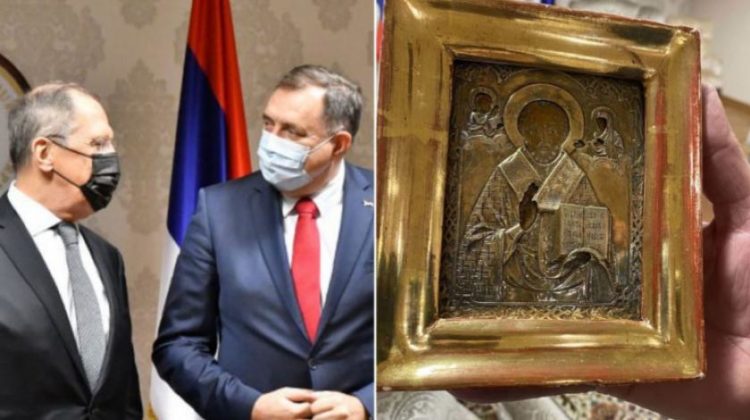 Lavrov vraća ikonu koju je dobio od Dodika