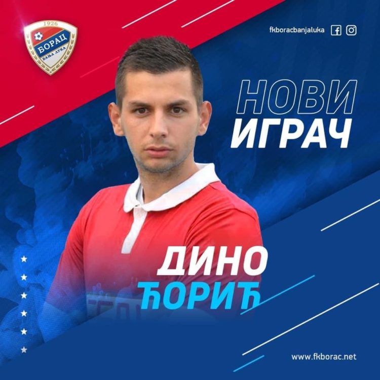 Dino Ćorić službeno postao novi igrač FK Borac Banja Luka