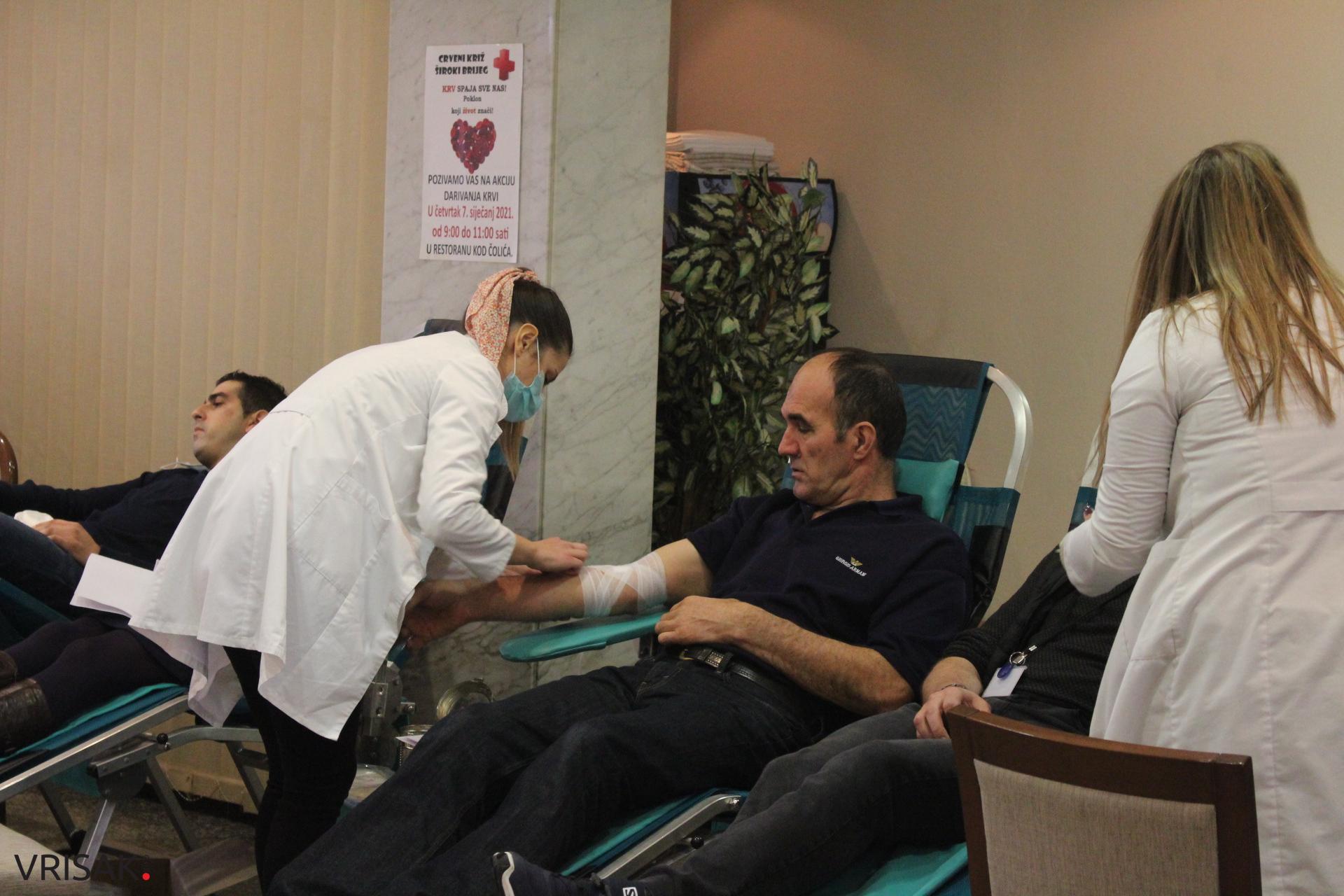 Široki Brijeg: U prvoj akciji dobrovoljnog darivanja krvi prikupljene 64 doze