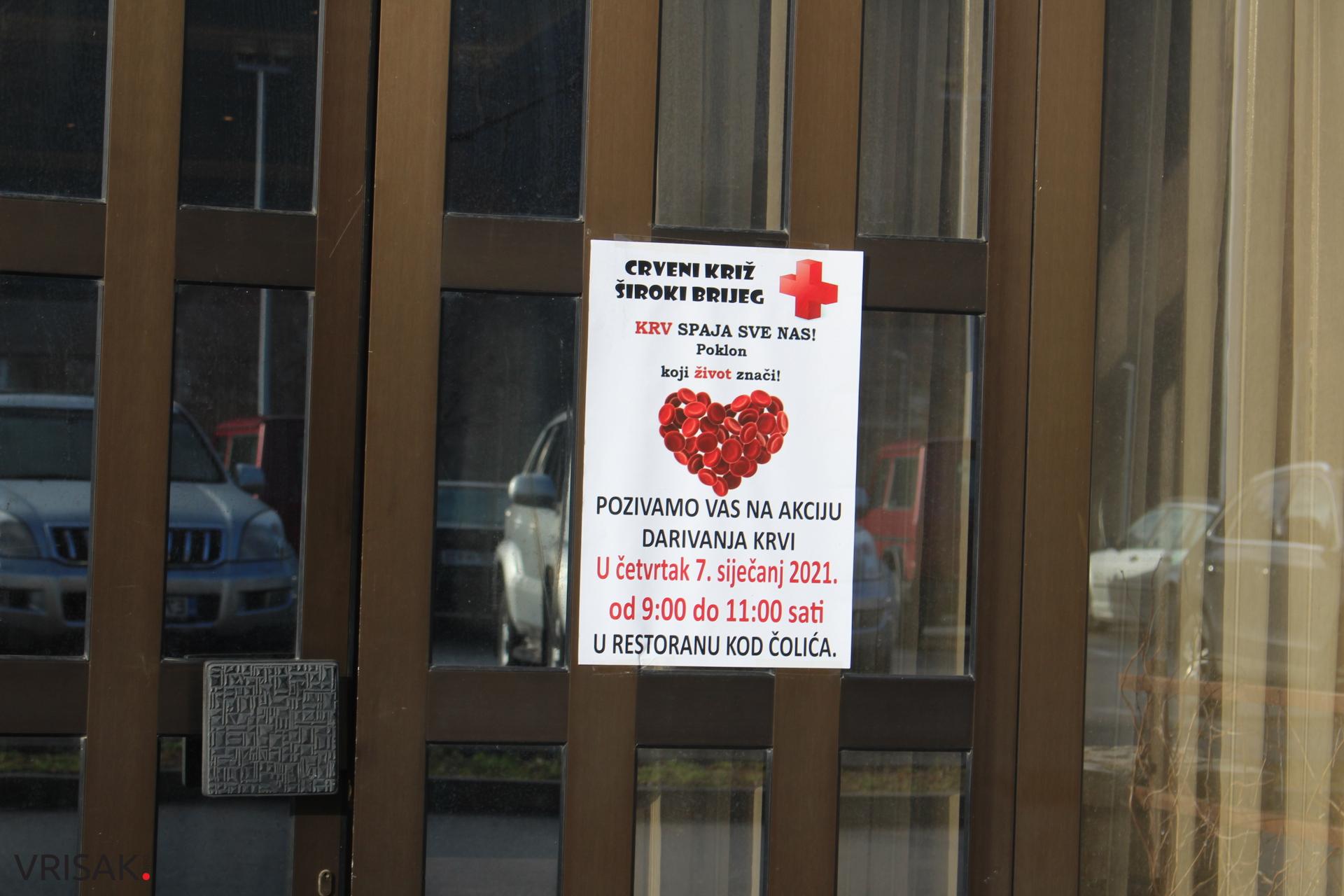 Široki Brijeg: U prvoj akciji dobrovoljnog darivanja krvi prikupljene 64 doze