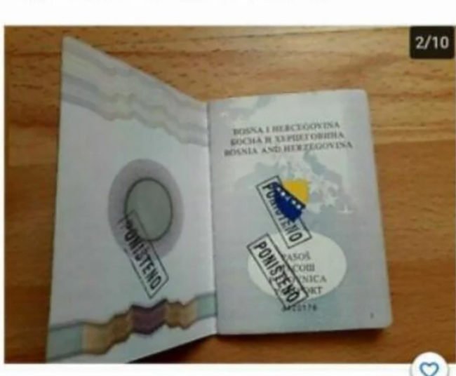Osobni dokumenti građana BiH se prodaju na eBayu