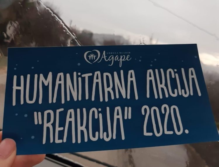 Udruga mladih Agape iz Ljubuškog prikupila 15.409.81 KM u humanitarnoj akciji “Reakcija”