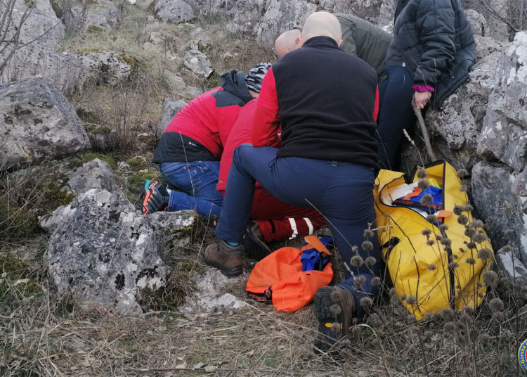 GSS Široki Brijeg spasio ozlijeđenu ženu na Gradini iznad Mokrog