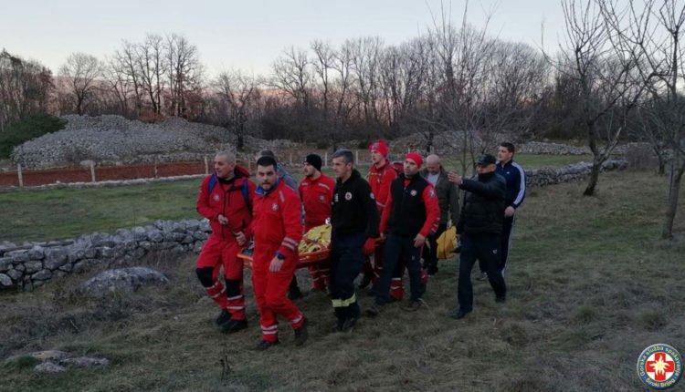 GSS Široki Brijeg spasio ozlijeđenu ženu na Gradini iznad Mokrog