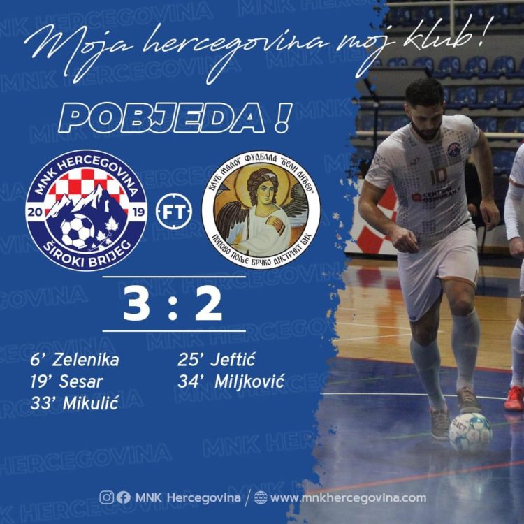 MNK Hercegovina u polufinalu kupa BiH!