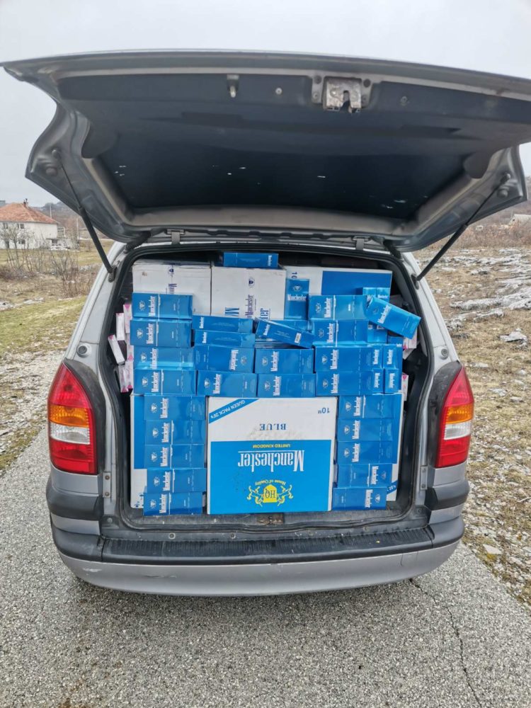 Državljanin BiH lišen slobode zbog krijumčarenja 17750 kutija cigareta